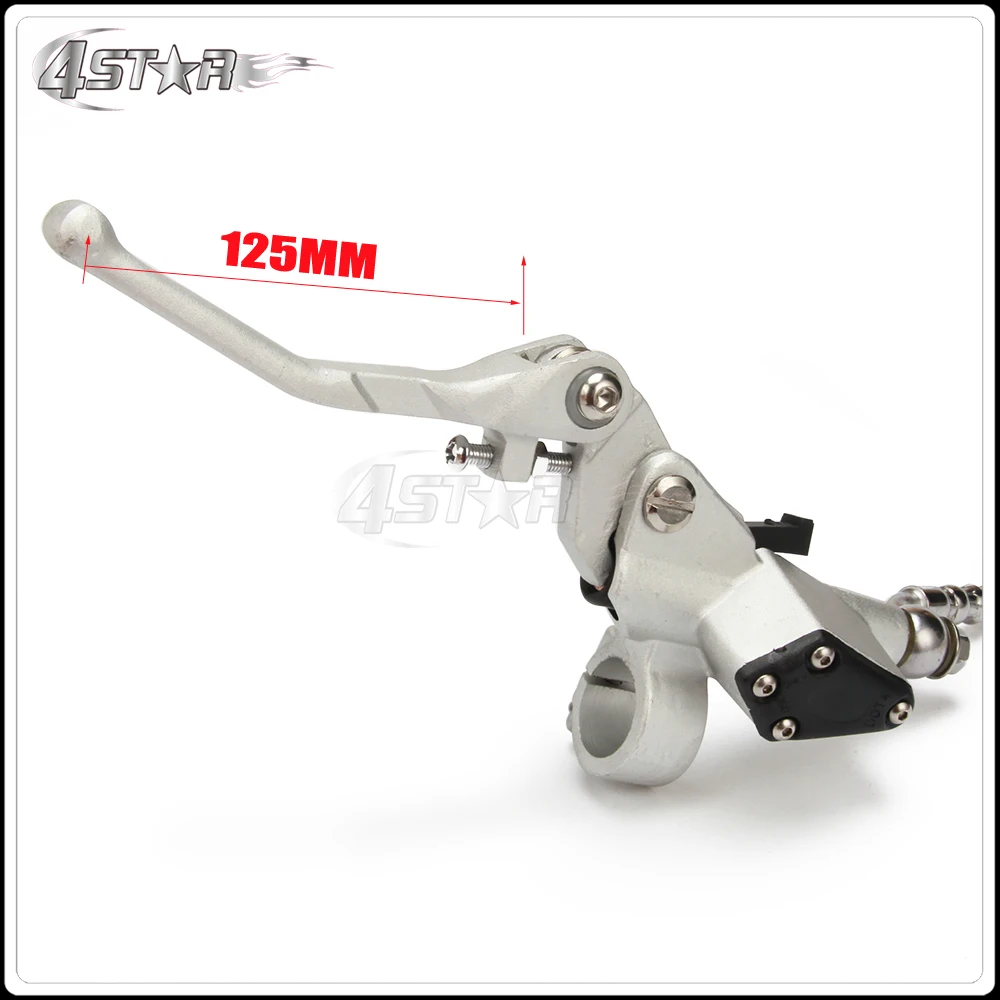 Hydraulic Clutch 1200mm Silver Lever Master Cylinder For 125-250cc Vertical Engine Motorcycle Dirt Bike Motocross Free Shipping