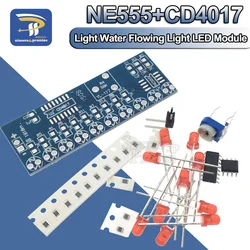 NE555 CD4017 Running LED Flow Light Electronic Production Suite Control Board Module Capacitor Oscillator Clock Siganal DIY Kit