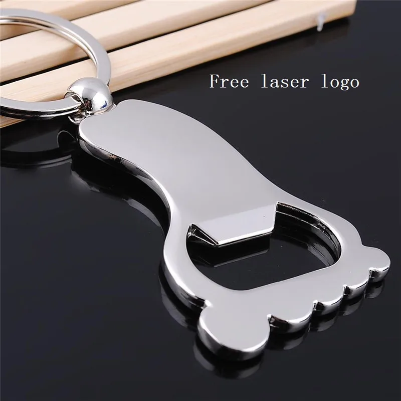 

Foot Keychain Bottle Opener Metal Key Ring Beer Cap Corkscrew Gift Beer Cap Opener Kitchen Tools Accessories Free laser logo