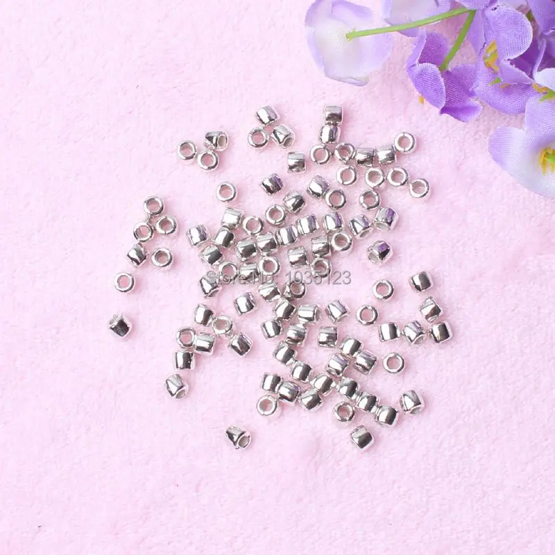 100Pcs 4x5mm Column Shape Jewelry Spacers Beads DIY Creative Jewellery Making w2402