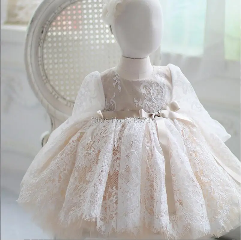 YNQNFS FG63 Real Pictures Baby Kids Child Pageant Birthday Party  Bridal Gown Flower Girl Dresses 2018 Communion Dress