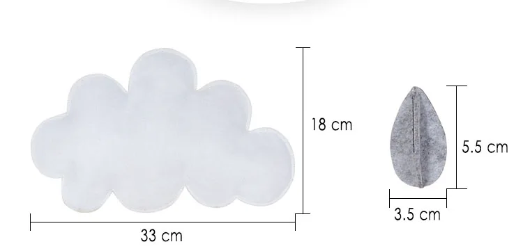 2021 Trẻ Em Cotton Chơi Xếp Hình Đồ Chơi Giáo Dục Handmade Vải Không Dệt Mây Raindrop Trẻ Em Treo Giường Phụ Kiện Trang Trí 2021