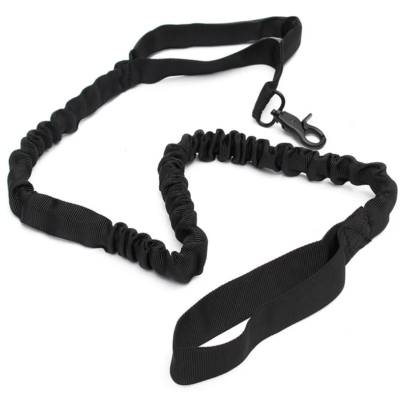 Treinamento tático K9 Dog Lead Leash, Novo Exército Nylon, Militar, Elastic Canine Strap Rope, Colar de arnês de tração