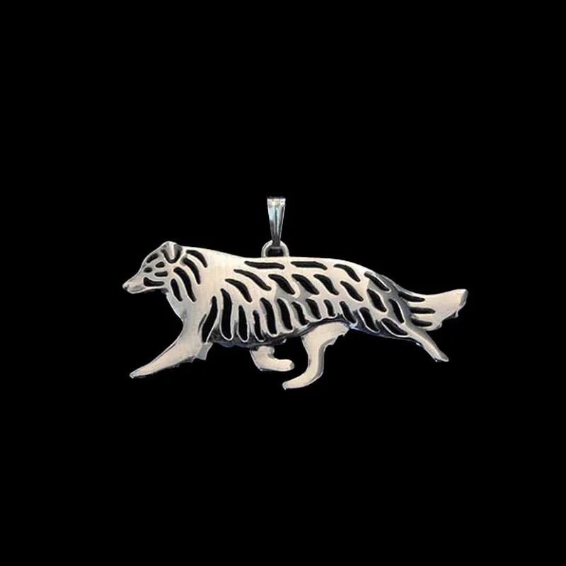 Fashion Alloy Dog Shaped Pendants Women\'s Border Collie Dog Pendants