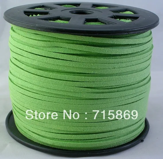 

Spring Green 3mm 100yard Faux Suede Leather Cord,Leather String Cord, DIY Cord Supplies