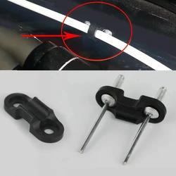 MUQZI 2PCS Bike Bicycle Brake Shifter Cable Line Pipe Buckle Base Aluminum Alloy Base Cycling  Wire Tube Clamp Base Accessories