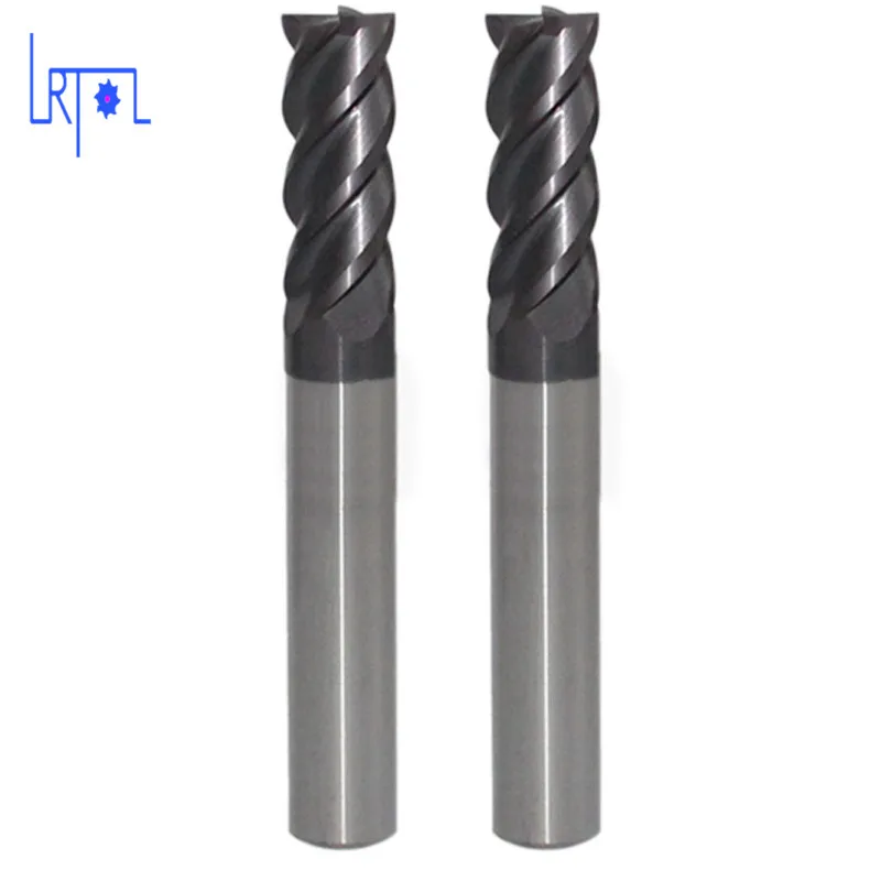 HRC45 4ขลุ่ย6 8 10 12 14 16 18 20*200MmทังสเตนสตีลSolide Caride Flat Squareเครื่องCNCเครื่องมิลลิ่งเจาะบิต