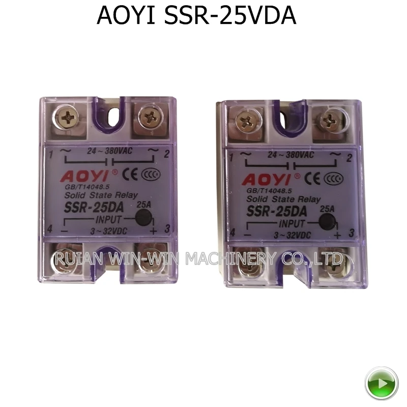 

AOYI SSR-25DA ssr solid state relay voltage regulator control for film blowing machine