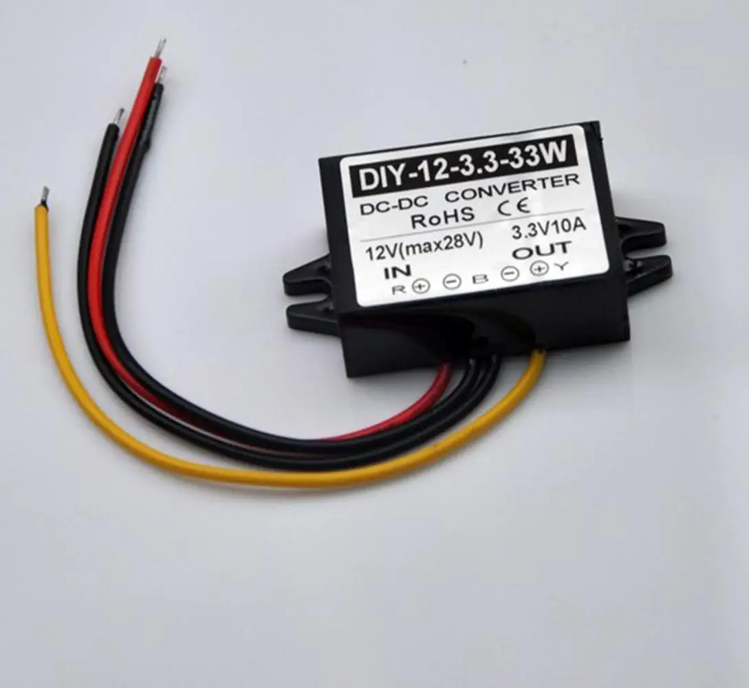 

Converter Module DC12V Step Down 3.3V 10A 33W Buck Car Power Adapter Waterproof