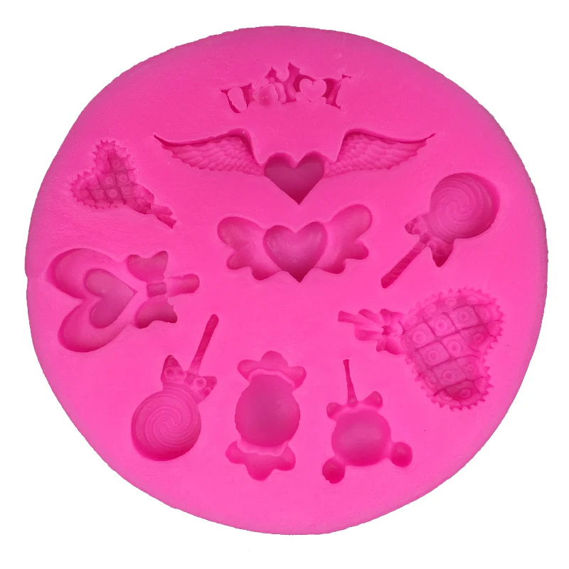 Baby born shaped 3D Reverse sugar molding Food Grade silicone mould for polymer clay molds chocolate cake decoration tools F0066