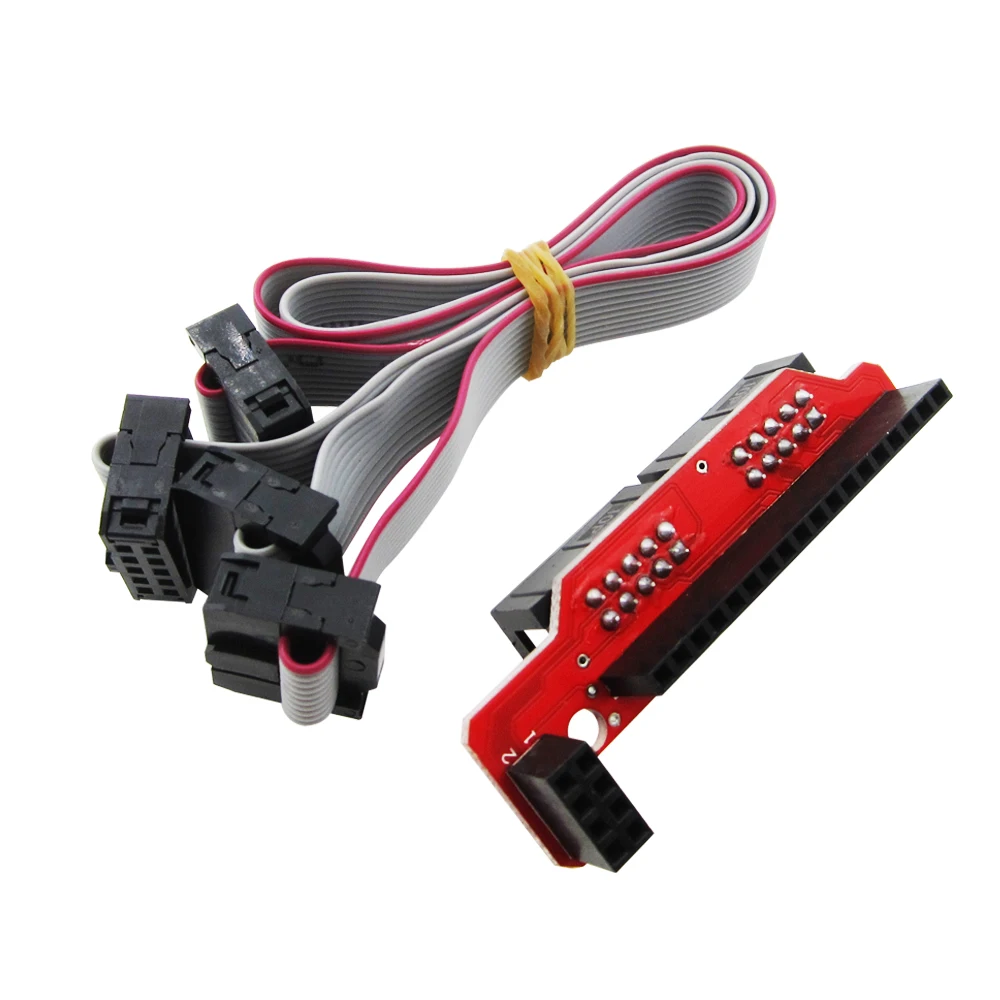 5 مجموعات/وحدة طابعة ثلاثية الأبعاد reprap جهاز تحكم ذكي Reprap Ramps 1.4 2004 LCD التحكم مع محول وكابل