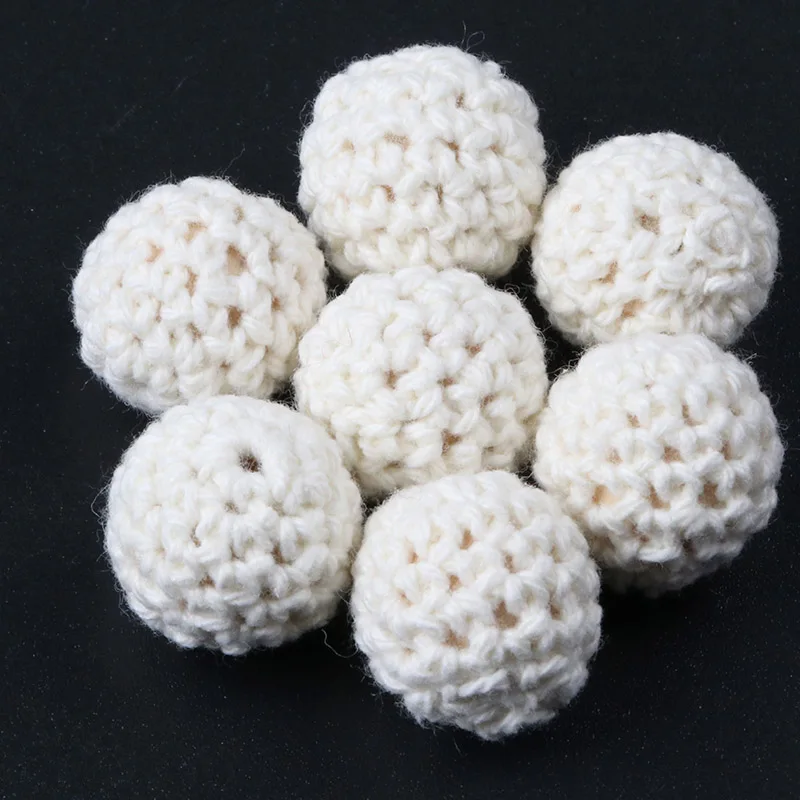 5 PCS Elegant 16mm Crochet Beads Woolen Yarn For Choose Knitted By Cotton Thread DIY Jewellery Making MT2004-16mm