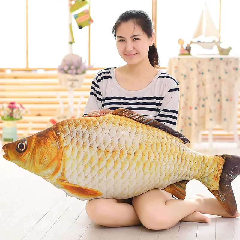 

big lovely plush carp fish toy simulation carp lucky fish doll gift about 120cm