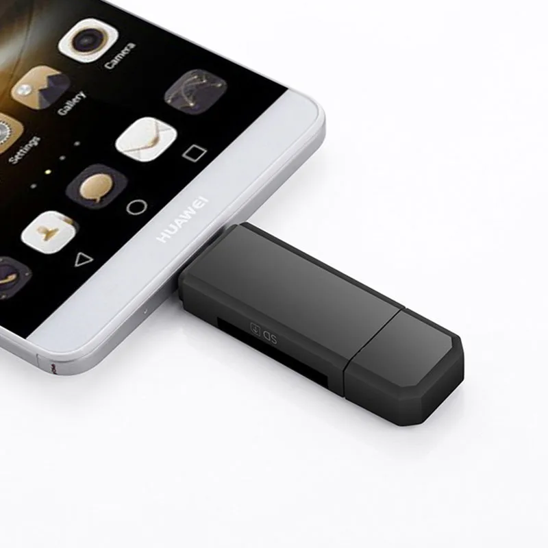 الكل في واحد قارئ بطاقات الذاكرة USB صغير 2.0 OTG مايكرو SD/SDXC TF محوّل قارئ البطاقات للكمبيوتر المحمول الكمبيوتر