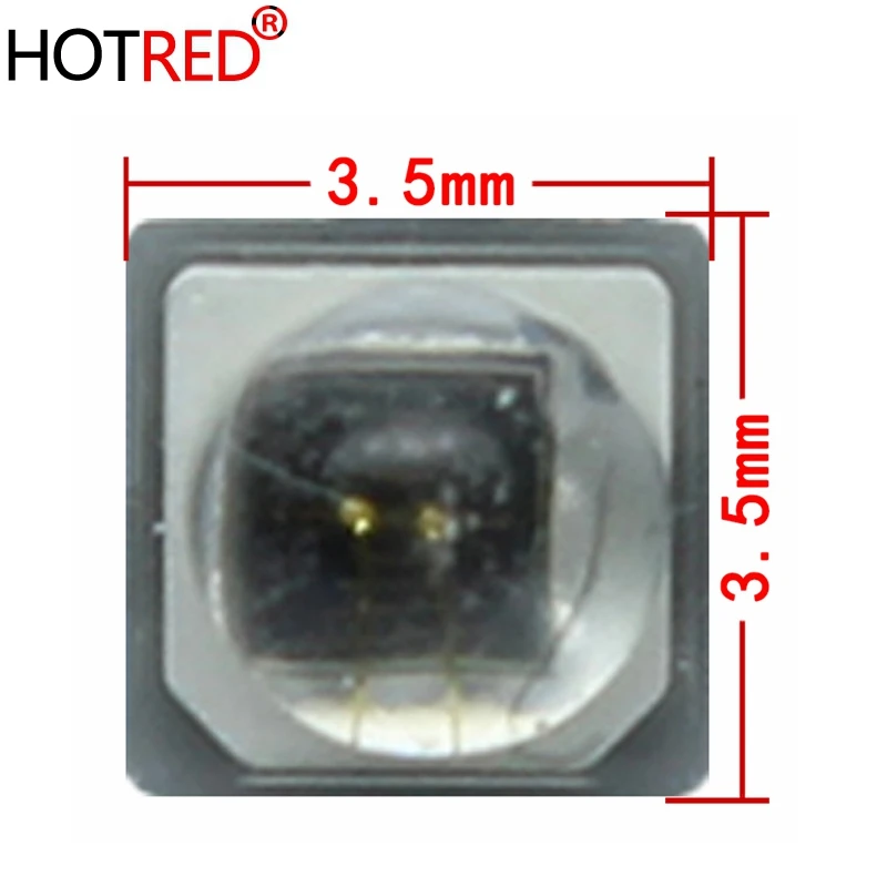 1PCS 3W 3535 IR High Power LED Chips 730Nm 850Nm 940nm 2.2V 3.2V Infrared Emitter Diode COB Beads Night Vision  CCTV Camera