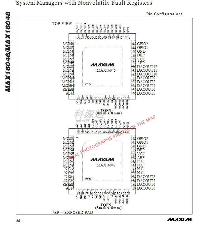 2 개/몫 MAX16046ETN QFN-56 MAX16046 재고