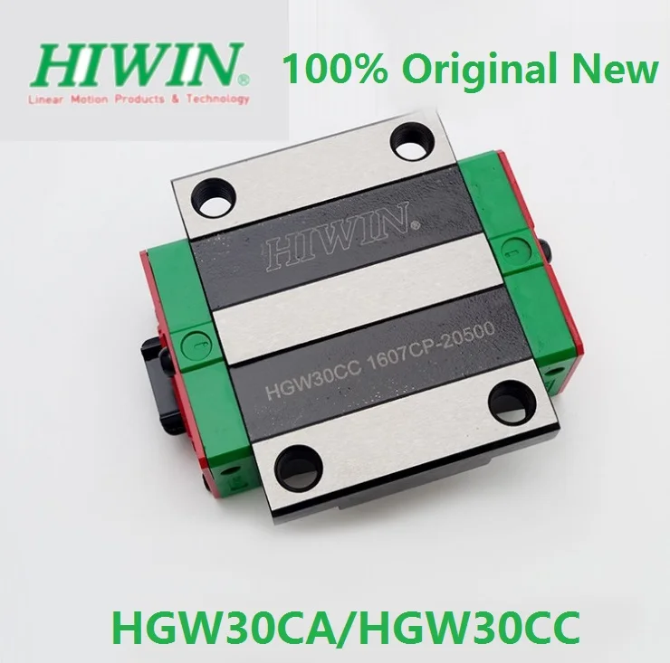 

2 шт./лот HGW30CC HGW30CA, 100% оригинальные линейные блоки бренда Hiwin, линейные рельсы HGR30, детали ЧПУ