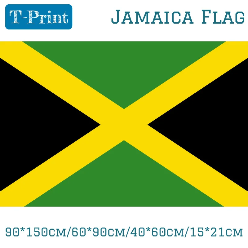 90*150cm/60*90cm/40*60cm Jamaica National Flag and Banner Home Decor National Day Sports games Sports meeting Banner / bandera