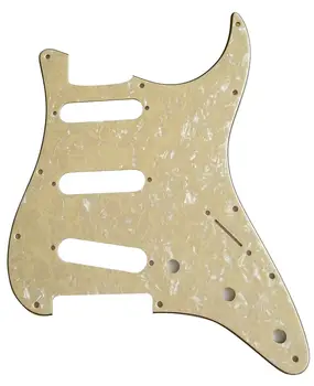 Golpeador de guitarra personalizado Pleroo - Para EE. UU./México Fd Standard Strat 72', 11 orificios para tornillos, placa de rasguño St, varios colores a elegir 10 best sales Púa - №4