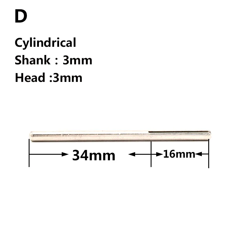 10pcs Sandpaper Clamp Split Mandrels 50mm Long Abrasive Holder Clip Rod Carved Point For Dremel Rotary Grinder Tools 2.35/3mm