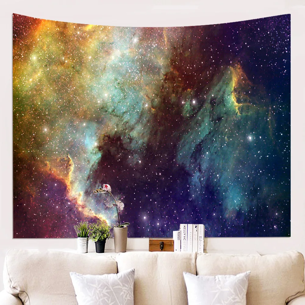 Starry sky clock pattern Tapestry India mandala wall hanging Tapestries Exotic wind style beach towel picnic mat Yoga blanket