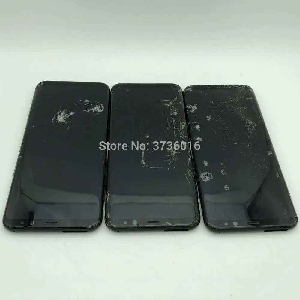 Broken LCD Display For Phone Galaxy S8 plus G955 mobile phone practice how to do repair Lcds glass and separate middle frame