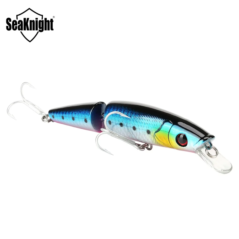 SeaKnight Minnow SK041 Jointed Bait 21.5g 5in 125mm 0-1.0M 1PC Sections Minnow Floating Lure Sharp Hooks Hard Fishing Lure