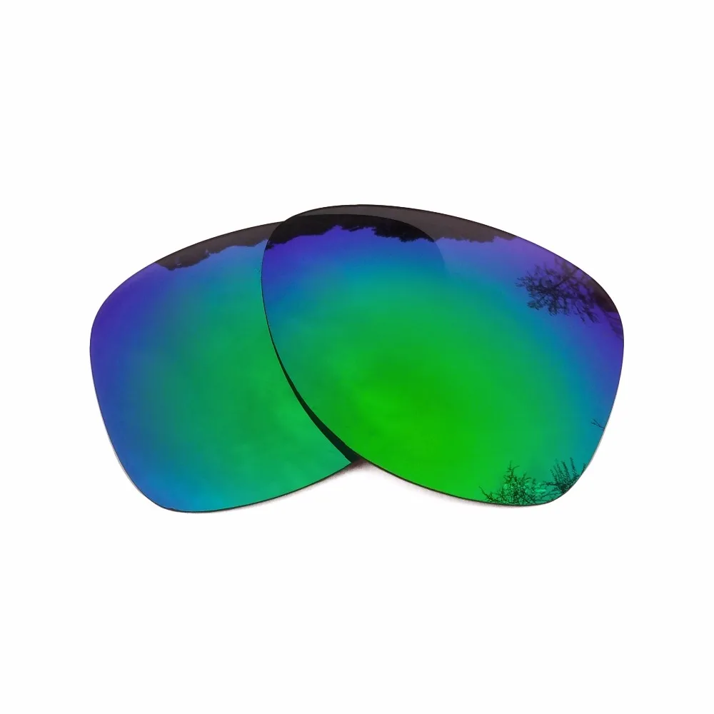 Black & Green Mirrored Polarized Replacement Lenses for Crosshair 2012 Frame 100% UVA & UVB