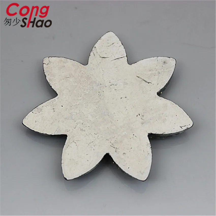 Cong Shao 20 pz 57mm AB colore a forma di fiore resina strass Applique cristallo Flatback pietre per accessori Costume CS509