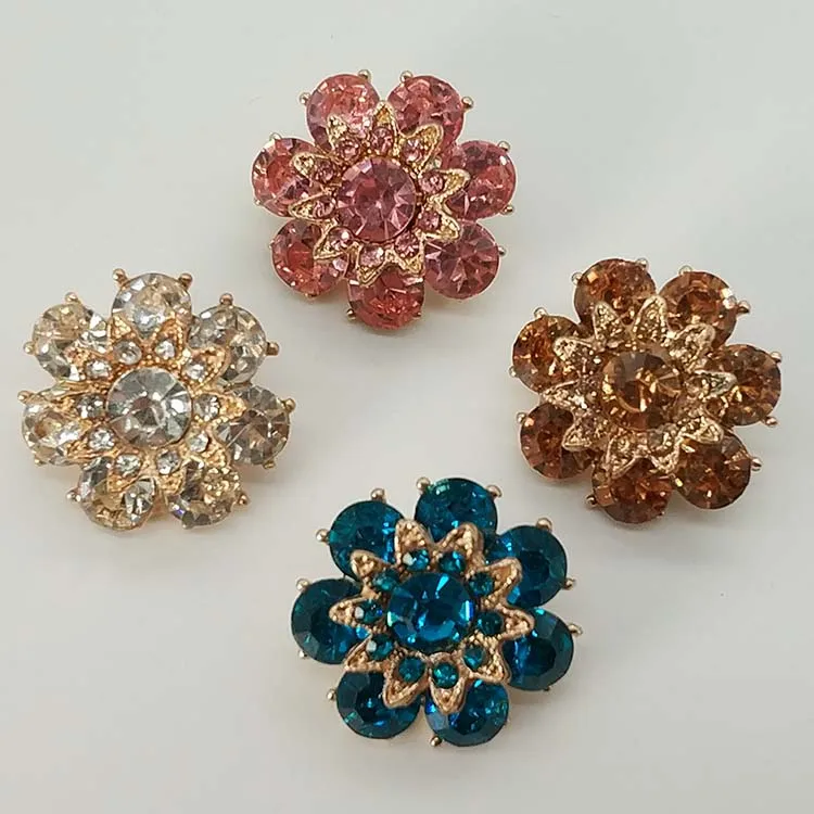 High-grade Color coat sweater buckle,Decorative Rhinestone Buttons,5PCS/lot