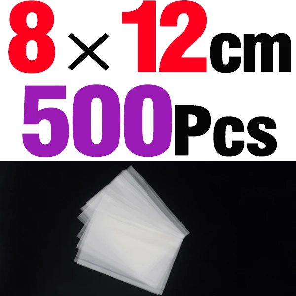 MNFT 500 Stück 8 Größen PVA Karpfenangeln Taschen Schnell wasserlöslich Boilie Rig Solide Köder Fisch Ausrüstung Tackle Kit 5