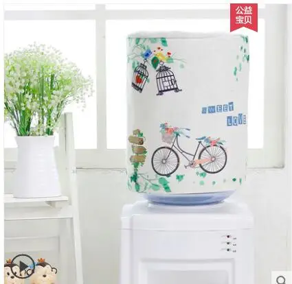 Water dispenser cover printing bucket dust cover Korean version of the pastoral modern minimalist water dispenser cover