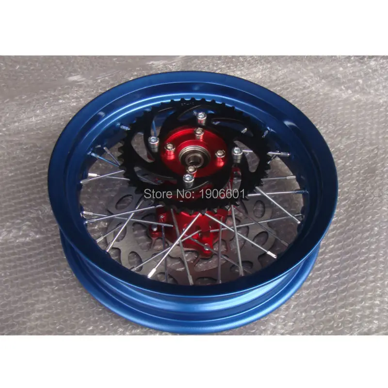 blue 15MM CNC hub Aluminum Alloy Wheel Rims front 2.15 x12\