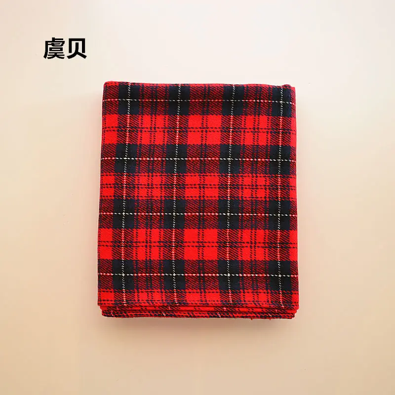 High quality spring autumn winter blanket red plaid scarf unisex acrylic scarves women\'s warm tassels shawls wrap christmas gift