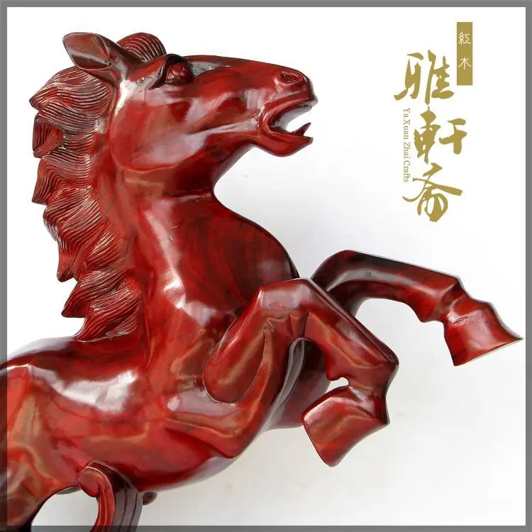 T wooden horse rosewood woodcarving and Home Furnishing ornaments large 65 zodiac, business gifts