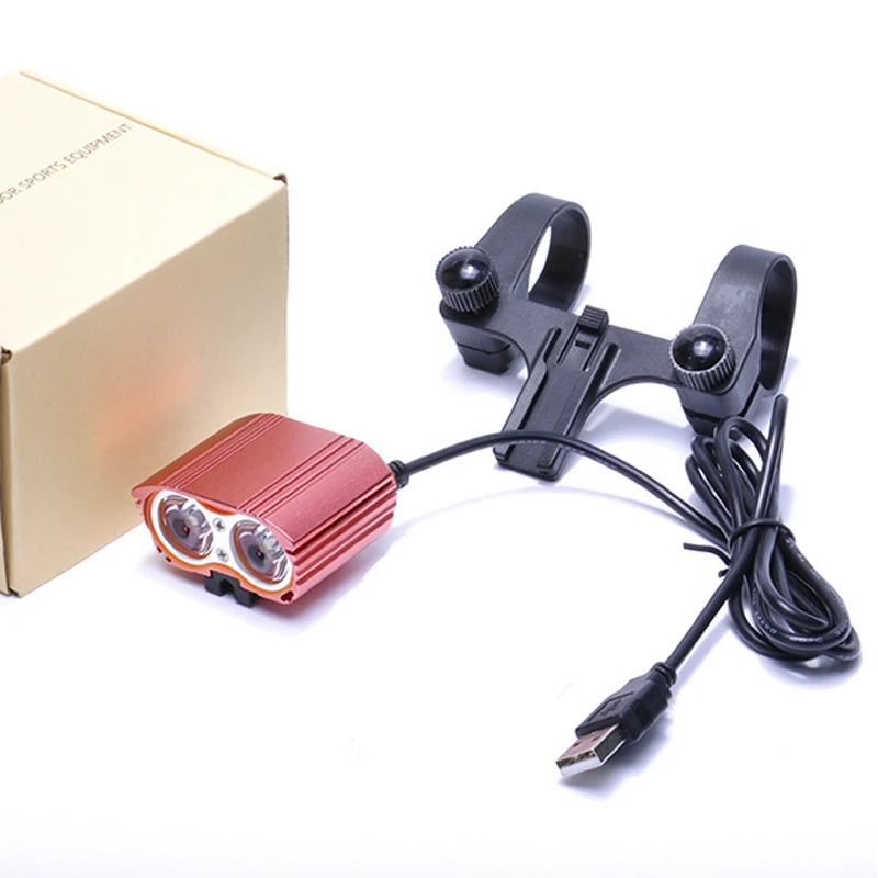 USB Rechargeable Bike Light Bicycle Front Handlebar Headlight