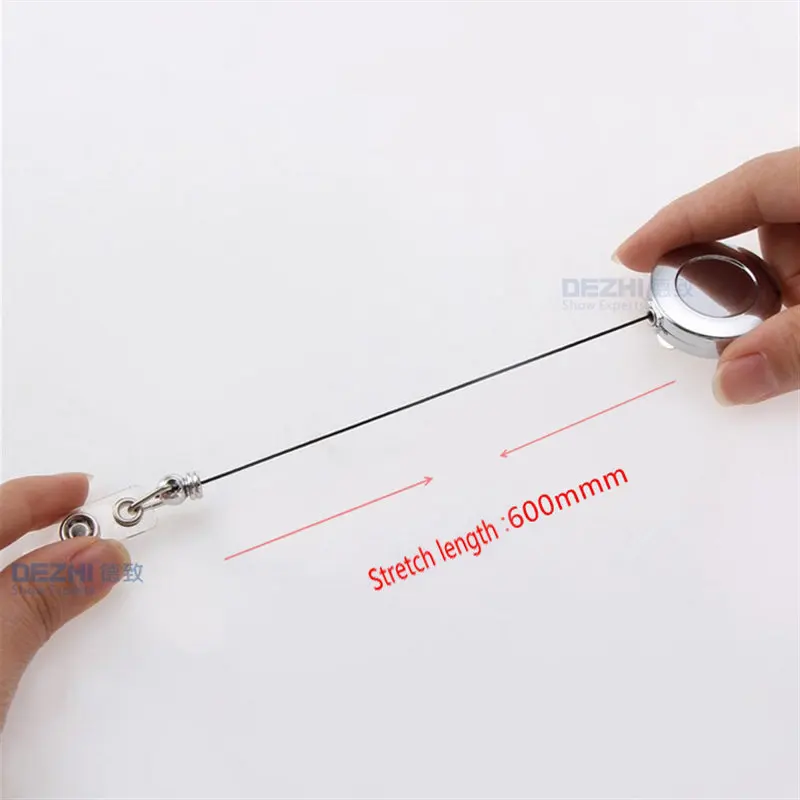 Badge Reel for Access Card, Retractable Chain Work Card keychain coil Testificate ID IC Card Holder