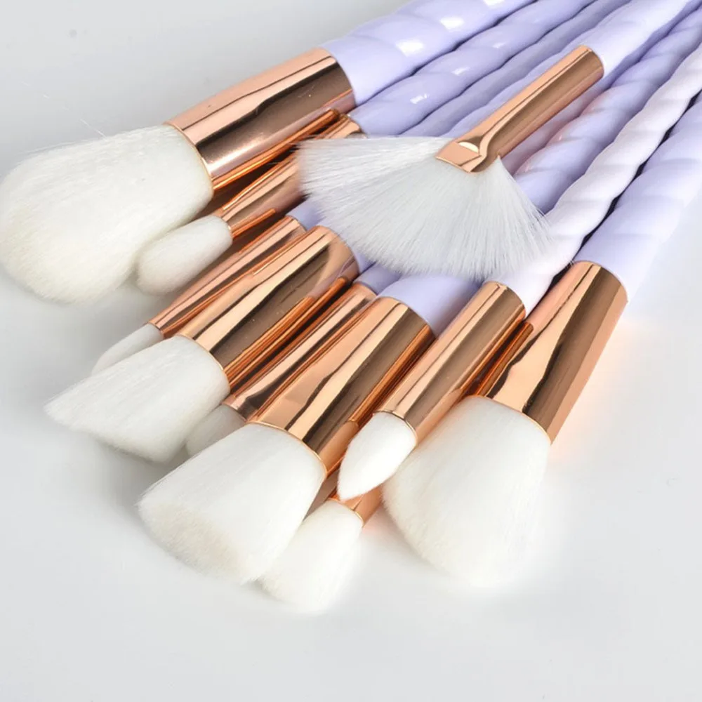 10pcs Unicorn Makeup Brush Set Bag Foundation Powder Eye Shadow Make Up Brushes Beauty Makeup Cosmetic Tools Pincel Maquiagem