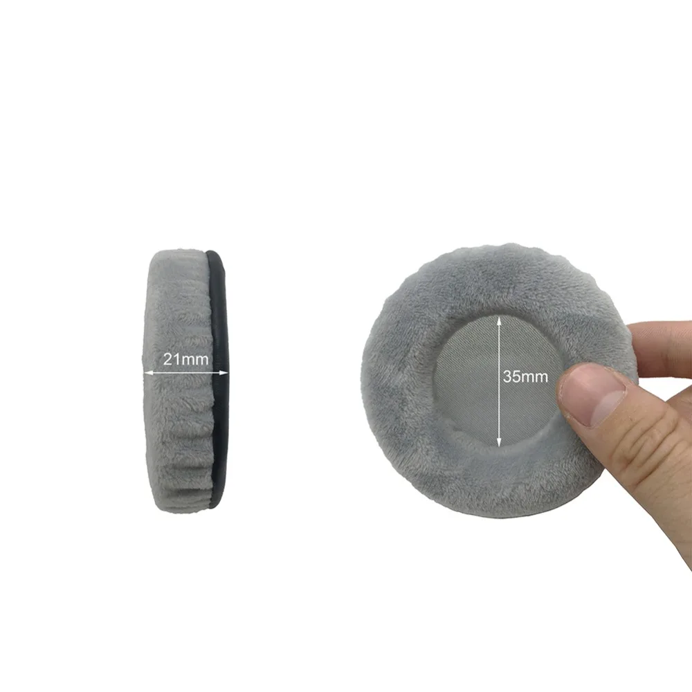 70 มม.กํามะหยี่หนัง Ear Pads แผ่นรองหูฟัง Earmuff สําหรับ Sony AKG JBL Sennheiser JVC Urbanears Logitech
