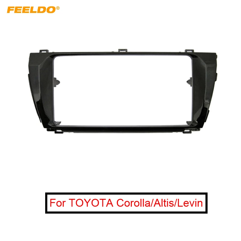 

FEELDO Car Stereo Dash Panel Fascia Frame Adapter for TOYOTA Corolla/Altis/Levin (LHD) Audio Refitting Frame Trim Kit