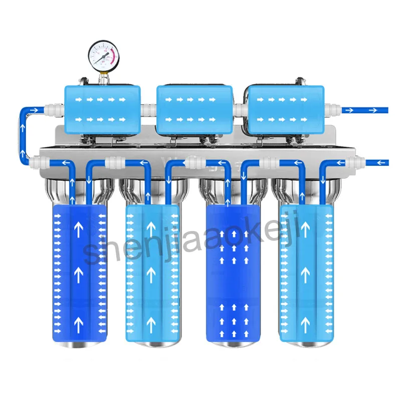 Wasserfilter wasser ausgang 180L /h haushalt wasser filter 7 bühne filtration edelstahl Direkt trinken Wasserfilter 1pc