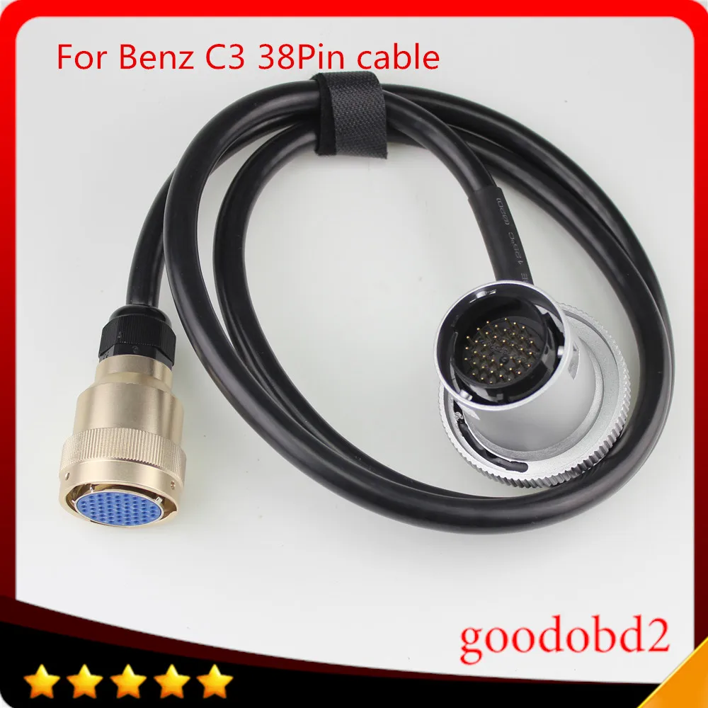 For benz 38pin cable MB Star C3 diagnosis multiplexer compact-3 Interface  Diagnostic Tool truck 38P 38-pin connect port cable