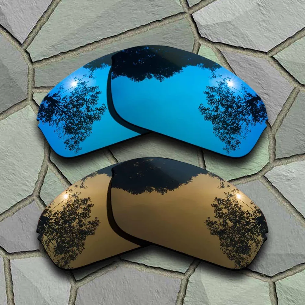 

Sky Blue&Bronze Copper Sunglasses Polarized Replacement Lenses for Oakley Half Wire 2.0