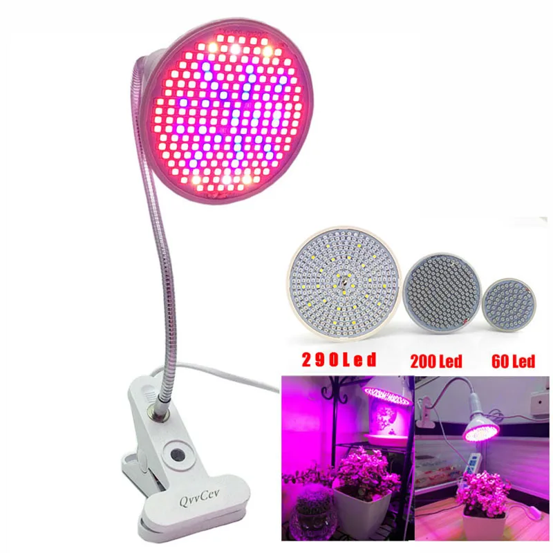 60 126 200 Led تنمو ضوء لمبة 360 حامل مصباح مرنة كليب للنباتات زهرة الخضروات تنمو داخلي الدفيئة الزراعة المائية