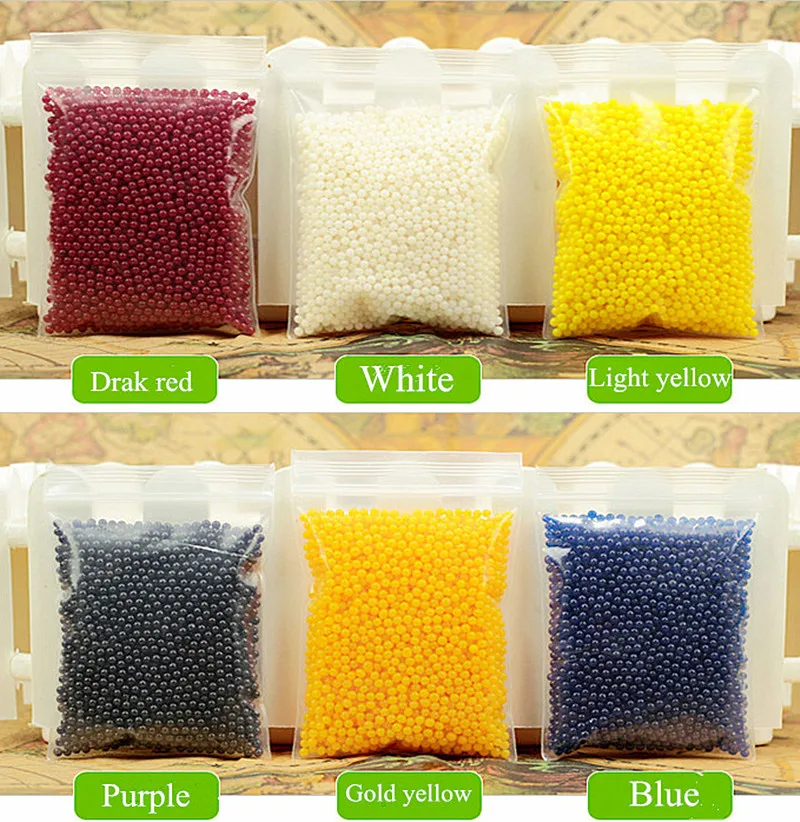 White color 1000pcs/lot  Pearl shaped Crystal Soil Water Beads Mud Grow Magic Jelly balls wedding Home Decor