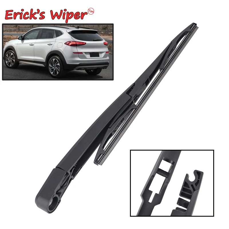 Erick\'s Wiper Rear Wiper Blade & Arm Set Kit For Hyundai Tucson MK3 2016 - 2020 Windshield Windscreen Tailgate Window Rain Brush