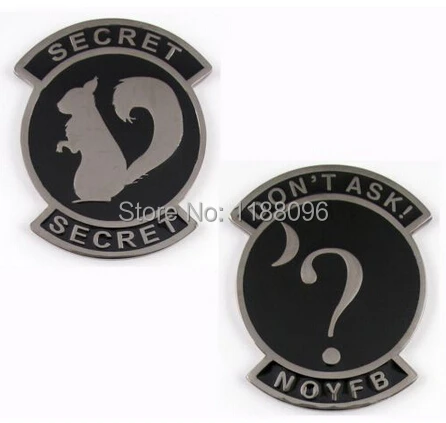 low price Air Force Secret Squirrel Covert Ops Challenge Coin Nickel with Enamel cheap custom made enamel coins