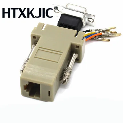 Di Alta Qualità DB9 Femmina a RJ45 Femminile DB9 per RJ45 Adattatore Del Connettore Rs232 Modulare Cab-9as-fdte per Rj45 Db9 per Computer aqjg