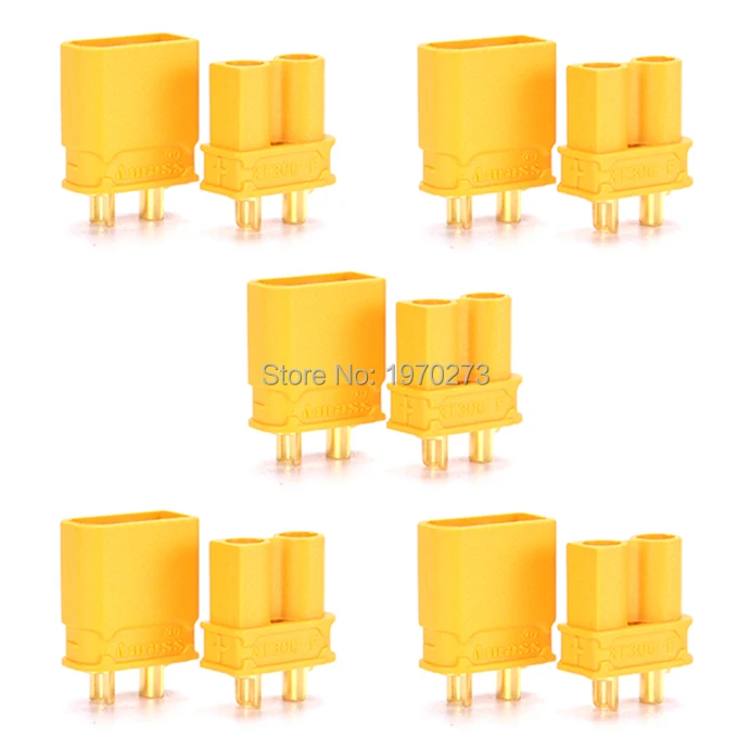 5 pairs 10 pairs Female and male New Style 2MM XT30 Bullet Connectors Plugs for RC Lipo Battery FPV airplane quadcopter