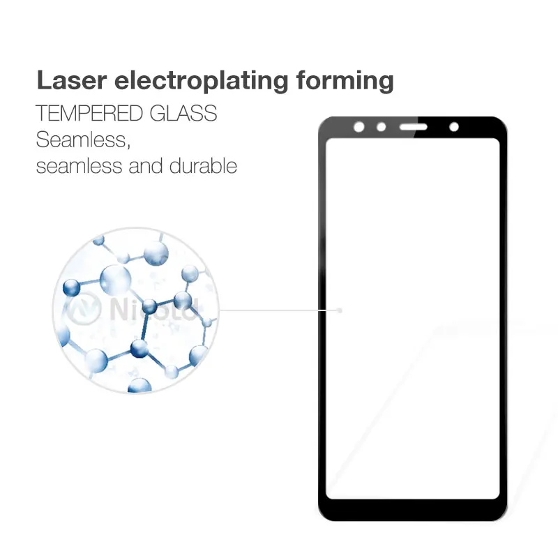 For Samsung Galaxy A7 2018 6.0 Tempered Glass For Samsung A7 2018 A 7 A750F A750 SM-A750F Screen Protector Full Cover Glass Film